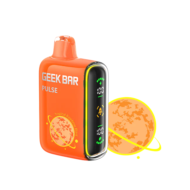 Geek Bar Pulse 15k Puffs Disposable Tropical Rainbow Blast - Geek Bar Pulse 15k Puffs Disposable Tropical Rainbow Blast -